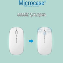 Microcase 800-1200-1600 Dpı Bluetooth Kablosuz Mouse - AL3760 Gümüş