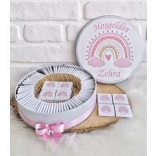 Bunnyball Chocolate 150 Adet Isme Özel Gökkuşağı Temalı Kız Bebek Çikolata