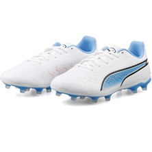 Puma King Match Fg/ag Erkek Çim Zemin Kramponu 10725701 Beyaz