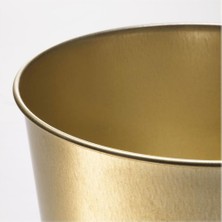 IKEA Daıdaı Galvanizli Çelik Saksı - Gold Pirinç Rengi - 19 cm