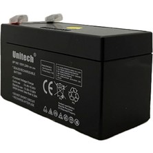 UNITECH 12 Volt 1.2 Amper Bakımsız Kuru Akü