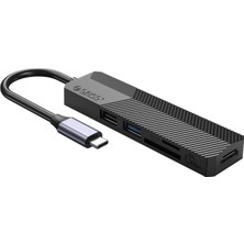 Orıco Type-C Bağlantılı 2 USB Portlu 4K@30Hz HDMI Tf/sd Docking Station Siyah