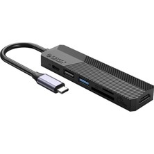 Orıco Type-C Bağlantılı PD55W 2 USB Portlu HDMI Type-C Tf/sd Docking Station Siyah