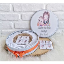 Bunnyball Chocolate 200 Adet Isme Özel Abla Erkek Kardeş Temalı Çikolata