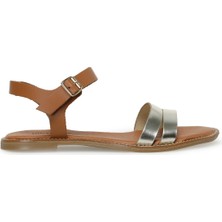 Nine West Vejo 3fx Altın Kadın Düz Sandalet
