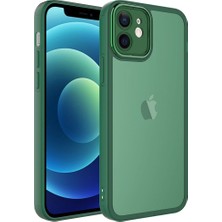 noktaks - Apple iPhone 11 - Kılıf Kamera Korumalı Transparan Post Kapak - Koyu Yeşil