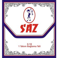 Saz 651-A Kısa Sap Bağlama Teli Takım 0.18