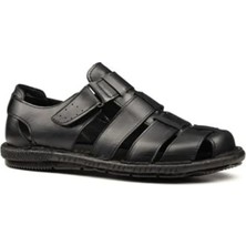 Magıc Shoes Hakiki Deri Ortopedik Erkek Sandalet
