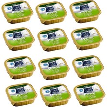 Plaisir Pate Somonlu Kedi Yaş Konserve Maması 100 gr 12 Adet