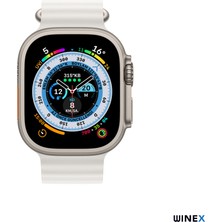 Winex 2024 Watch 8 Pro Max Amoled Ekran Android İos Uyumlu Akıllı Saat Beyaz