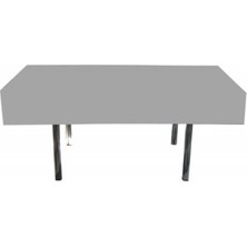 Kidspartim Düz Gümüş Masa Örtüsü 120X180 cm