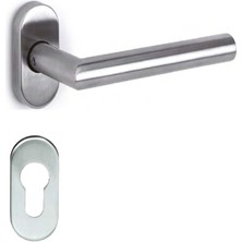 Assa Abloy AHW600LL00  Çift Taraflı Basma Kapı Kol Set Paslanmaz Çelik Mat  Yangın Dayanımlı