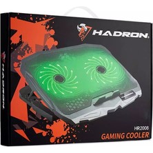 Hadron HR2008 Notebook Soğutucu Ledli 4 Fanlı Yükseklik Kademeli