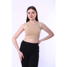 CHEISU Kadın Crop Sand Raporlu Kaşkorse