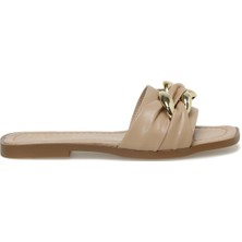 Miss F DS23031 3fx Bej Kadın Düz Terlik