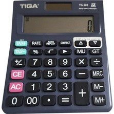 Tiga TG-120 12 Hane Masaüstü Hesap Makinesi