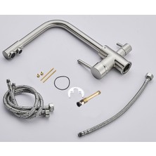 Venita Inox Arıtmalı Mutfak Bataryası 3 Yollu Dual Flow