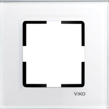 Viko Novella Cam Düz Beyaz Tekli Çerçeve - 92192241