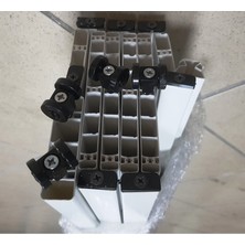 Penguen Akordiyon Kapı Tekerlek Takımı 5 Adet  23 mm x 18 mm Standart Siyah Renk