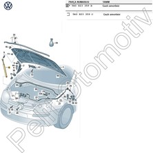 Pelit Otomotiv Golf 6 Motor Kaput Amartisörü 5K0823359C