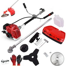 Jack Power Germany TURBO620 Full Otomatik Benzinli Çim Ot Çayır Biçme Tırpan Motoru Yan Tip Tırpan 63CC 9hp