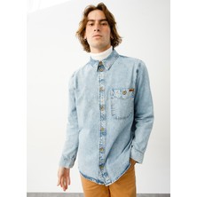 Denim Trip JOSEPH Regular Fit Açık İndigo Erkek Jean Gömlek