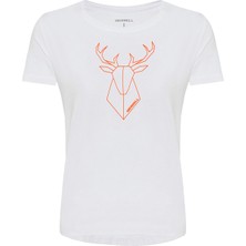 Merrell Bisiklet Yaka Beyaz Kadın T-Shirt M23TORM T-Shirt