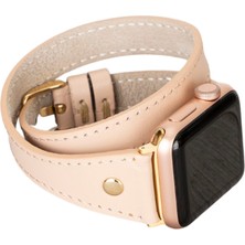 Bouletta Apple Watch Uyumlu Deri Kordon 42-44-45MM Slim Dt Gt Nu1