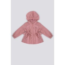 U.S. Polo Assn. Pembe Kız Bebek Yağmurluk