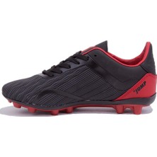 Jump 25850 Siyah Kırmızı Krampon Erkek Futbol Ayakkabı