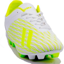 Jump 25850 Beyaz Yeşil Krampon Erkek Futbol Ayakkabı