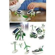 Robot Kits 6in1 Güneş Enerjili Solar Robot Oluşturma Seti Güneş Enerjisiyle Çalışan Robot Yapma Seti