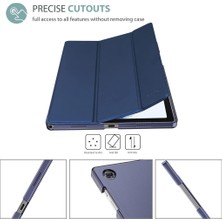 MobaxAksesuar Samsung Galaxy Tab A7 Lite T220 T225 T227 Kılıf New Pu Deri Smart Standlı Case