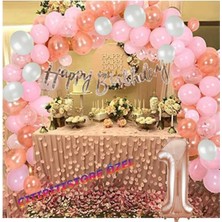 Çıtı Pıtı Store Çıtıpıtıstore Rose ve Pembe Renk 1 Yaş Doğum Günü Seti