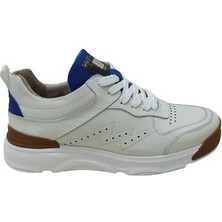 Marcomen Beyaz Deri Erkek Sneaker Spor Ayakkabı