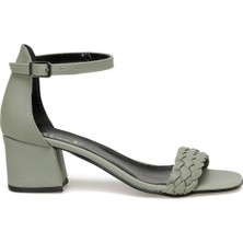 Miss F DS22046 3fx Yeşil Kadın Topuklu Sandalet