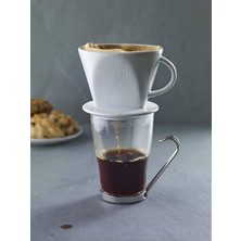 Aerolatte Seramik Dripper Kahve Filtresi, No. 2 Ve Klipsli Kahve Ölçü Kaşığı