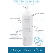 Dr. Lucie Mango ve Yeşilçay Özlü Sivilceli ve Yağlı Ciltler İçin Makyaj ve Yüz Temizleme Jeli 400 ml