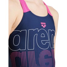 Arena Girls Swimsuit V Back Graphic Kız Yüzücü Mayosu 005538780