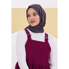 Madame Polo Ipeksi Jakar Lara Şal Blok Desen - Antrasit