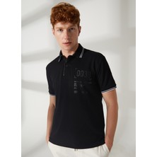 Gmg Fırenze Polo Yaka Siyah Erkek T-Shirt GU23MSS03041