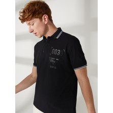 Gmg Fırenze Polo Yaka Siyah Erkek T-Shirt GU23MSS03041