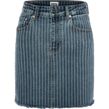 Denim Trip Denim Etek, M, Açık Indigo