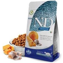 N&d Ocean Ringa Balıklı Bal Kabaklı ve Portakallı Tahılsız Yetişkin Kedi Maması 1,5 kg