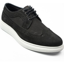 Nobel 1062 Siyah Nubuk Deri Erkek Günlük Ayakkabı