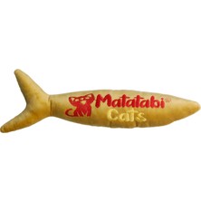 Matatabi Cats Jr.fish Sesli, Peluş Kedi Oyuncağı 20 cm Matatabi Içerikli (Kedi Nanesi/otu Içermez)