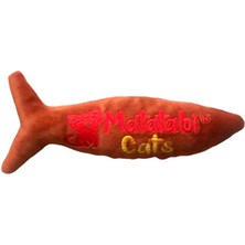 Matatabi Cats Jr.fish Sesli, Peluş Kedi Oyuncağı 20 cm Matatabi Içerikli (Kedi Nanesi/otu Içermez)