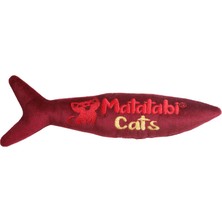 Matatabi Cats Jr.fish Sesli, Peluş Kedi Oyuncağı 20 cm Matatabi Içerikli (Kedi Nanesi/otu Içermez)