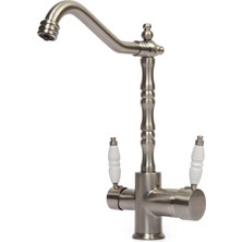 Hesaplı Çarşım Inox Rustik Arıtmalı Evye Mutfak Bataryası