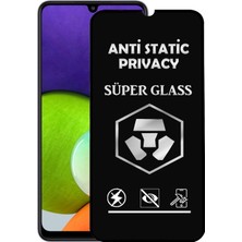 CaseArt Samsung Galaxy A22 Tam Kaplayan Anti Statik Hayalet Süper Cam Ekran Koruyucu